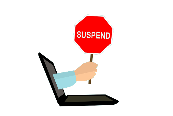 suspended